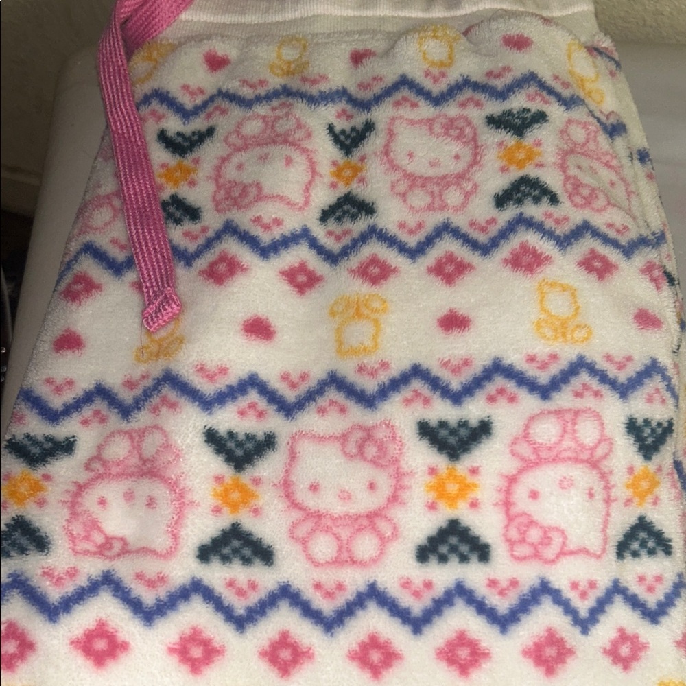 Hello Kitty Multicolor Pattern Pajama Pants - image 1